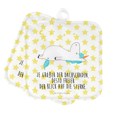 Topflappen einhorn - topflappen,